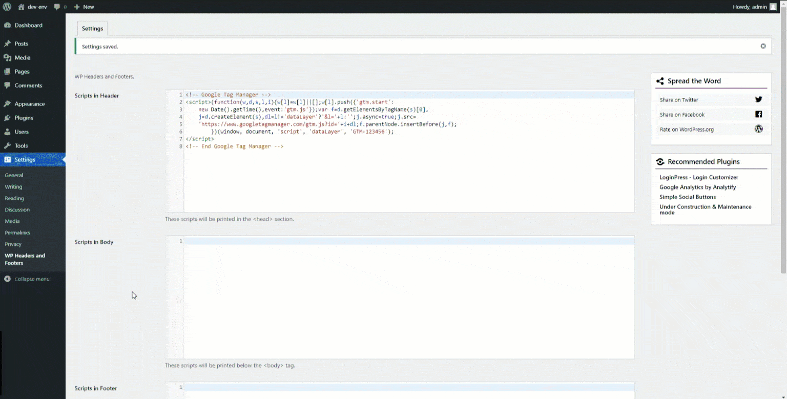 How to Add Code to WordPress Header and Footer Gloria Themes