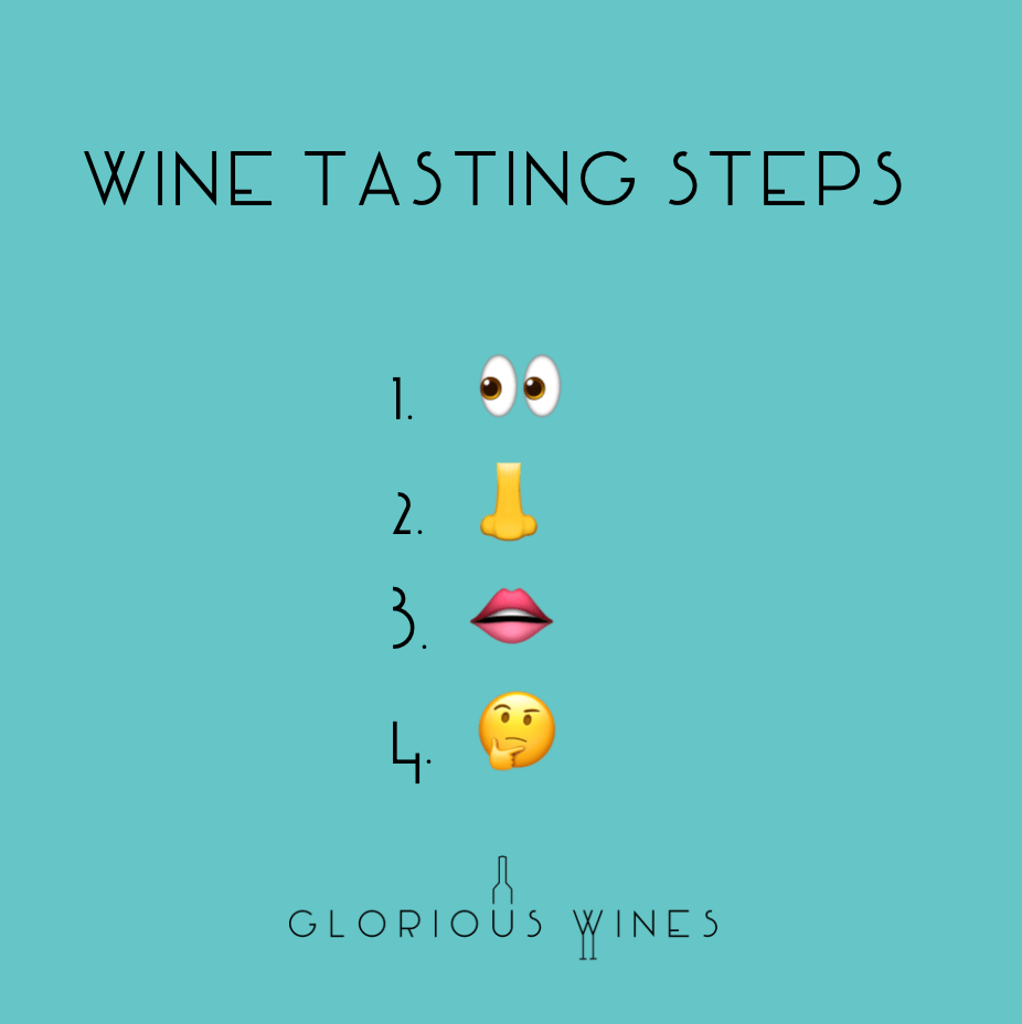 Wine Tasting Steps Glorious Wines