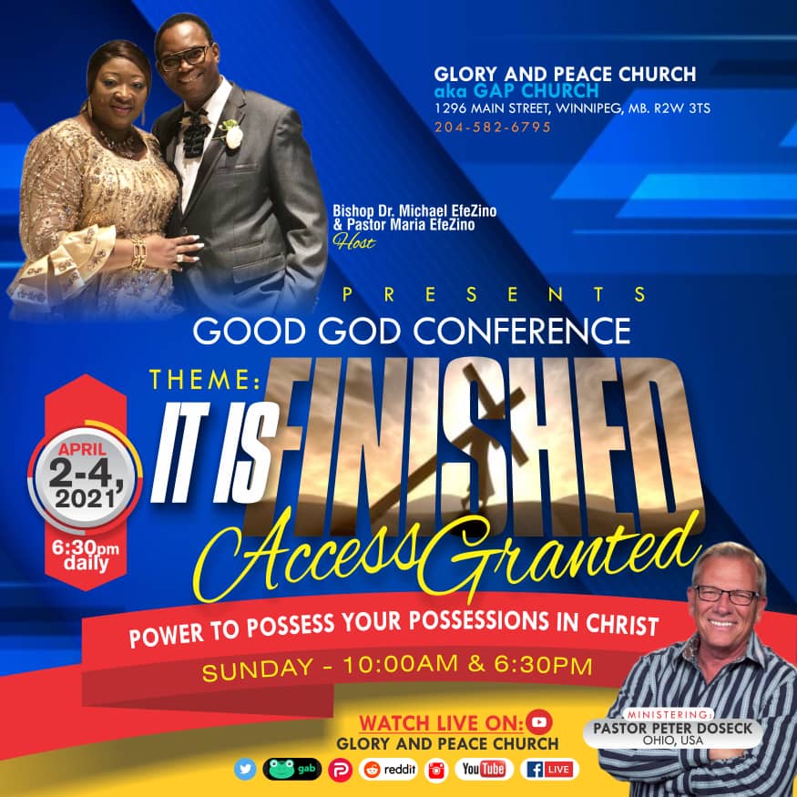 Good God Conference Glory & Peace Church International
