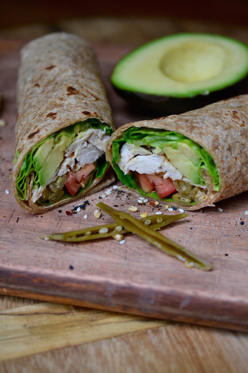 Chicken & Avocado Wraps Glory Kitchen