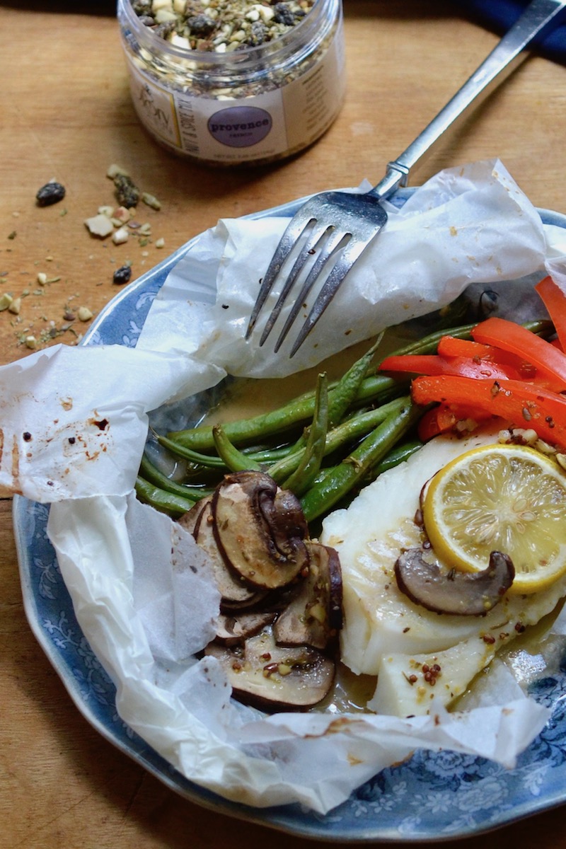 Alaskan Cod en Papillote (in parchment paper)