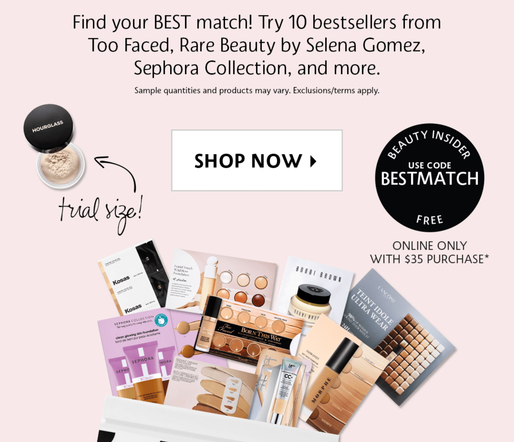 SEPHORA CANADA PROMO CODE Free March 2021 Foundation / Complexion