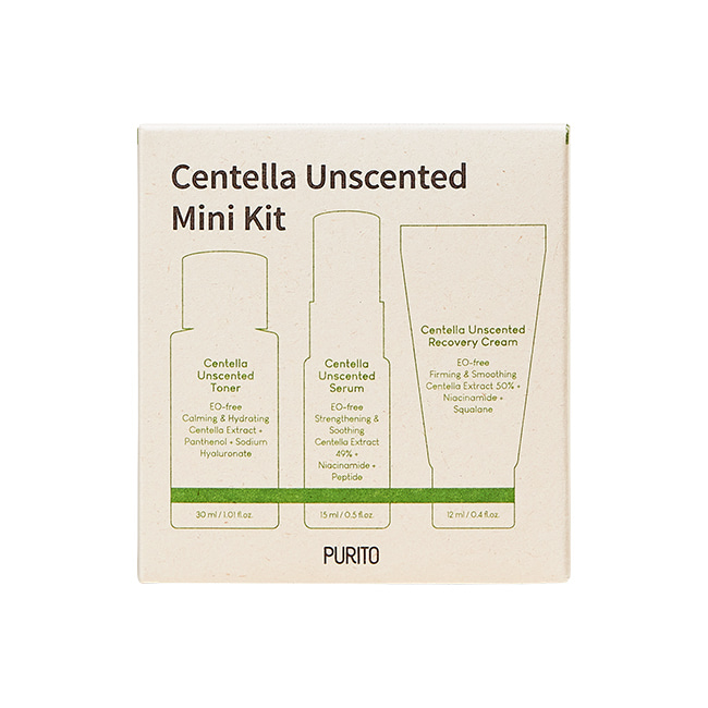 Набор успокаивающих средств с центеллой без эфирных масел PURITO [Mini