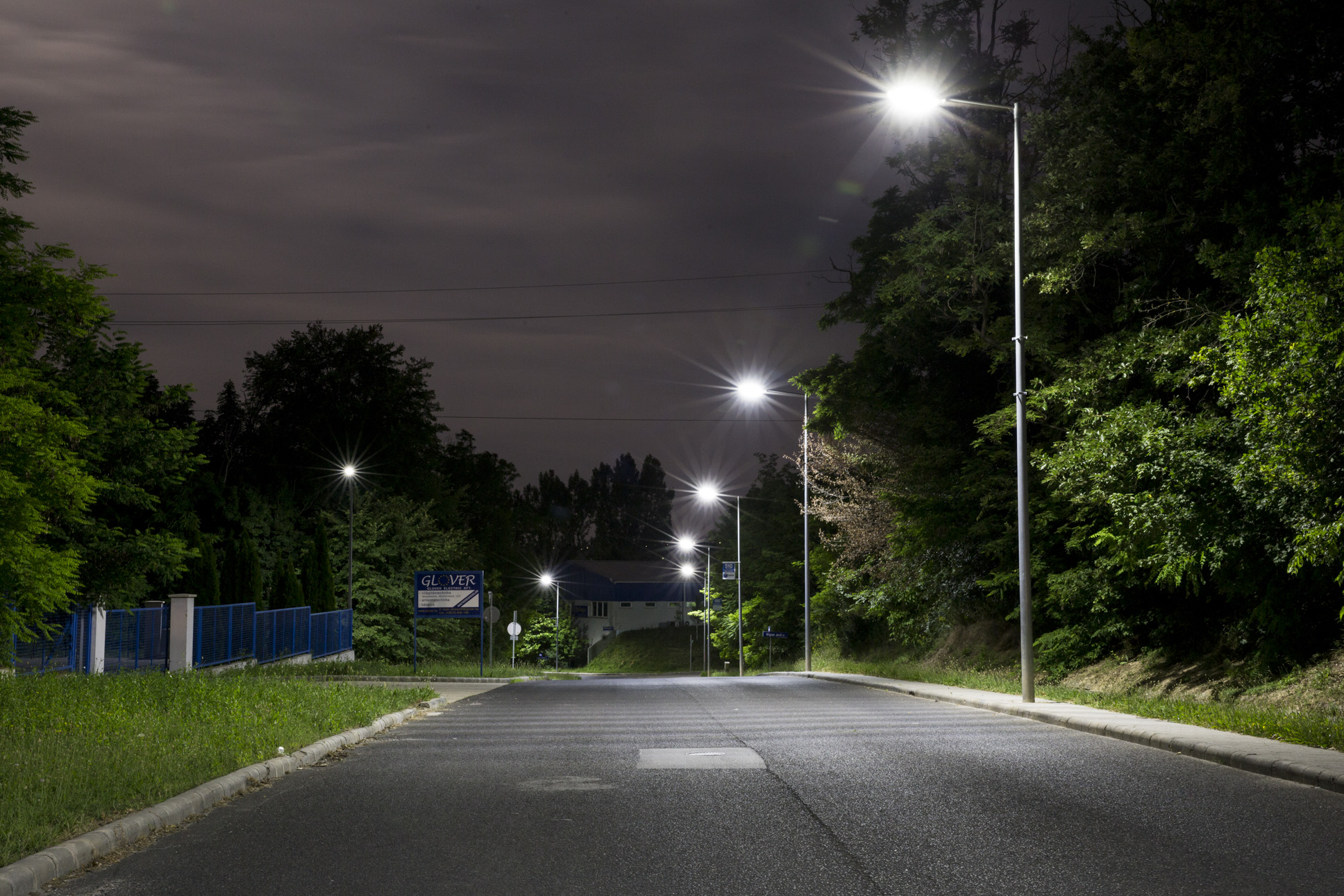 BITEP industrial park public lights Glover GROUP Kft.