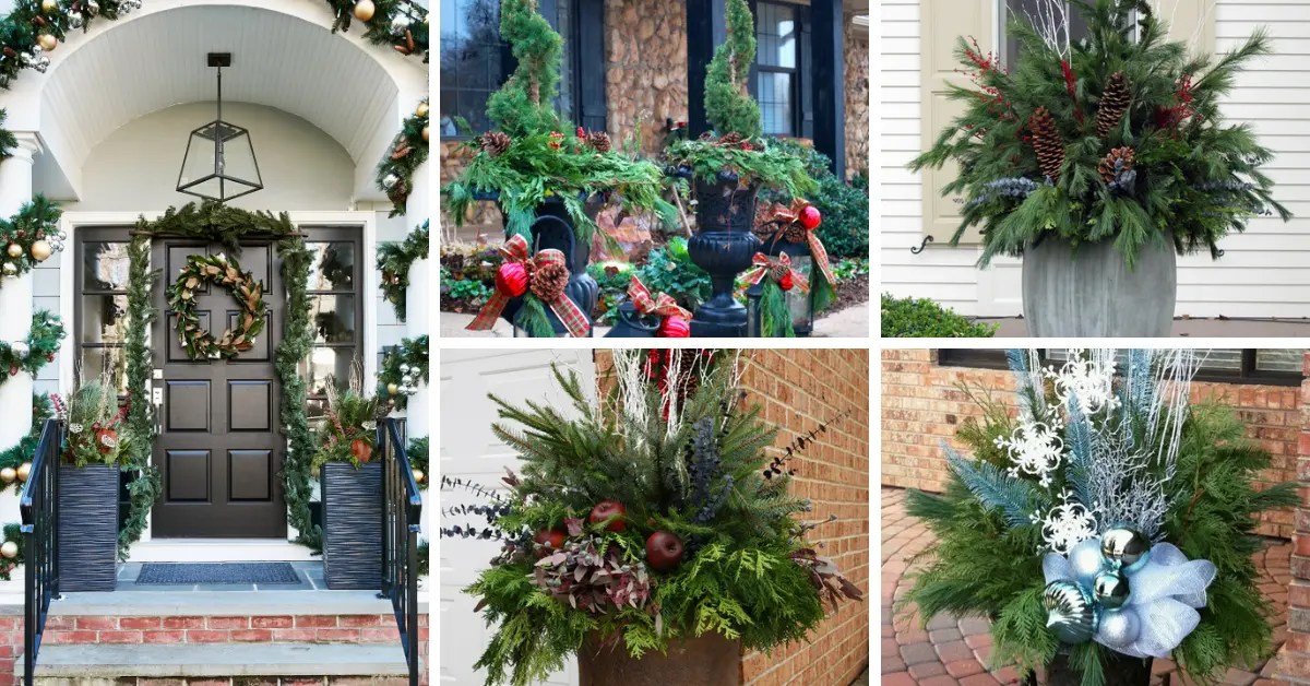 20 Stunning Winter Planter Ideas to Decorate your Front Porch