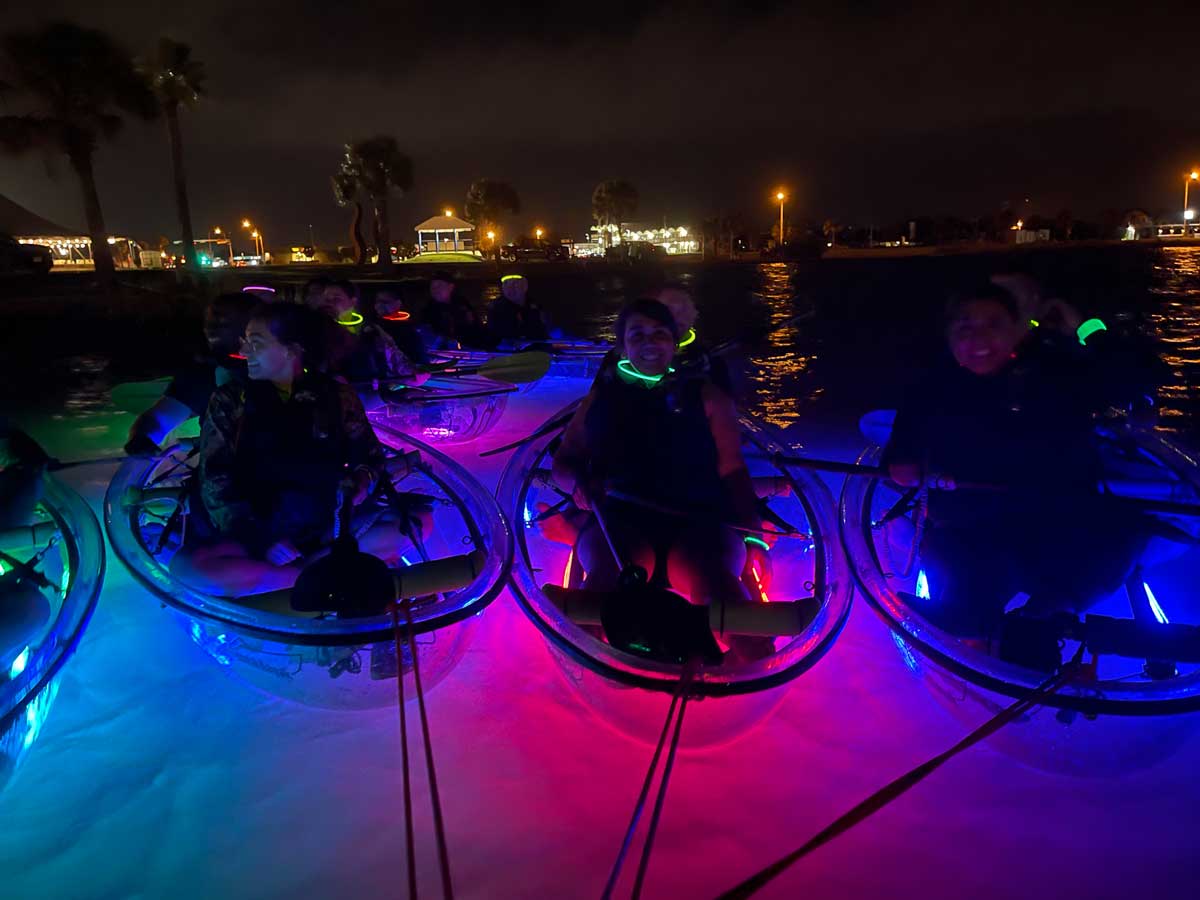 Kayak Rentals in Corpus Christi, TX Glow Row