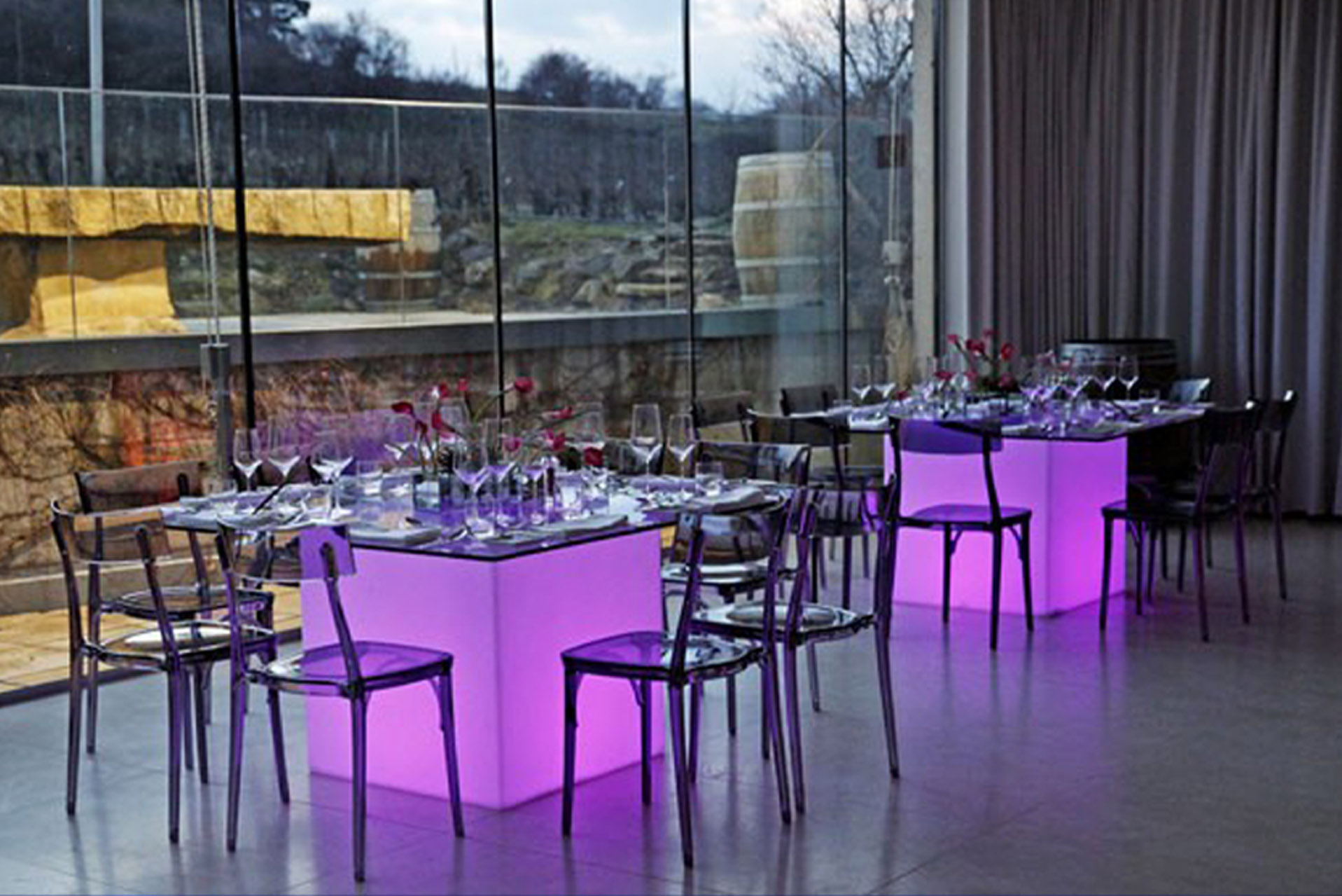 LED Table Dinner Glow Table Dinner