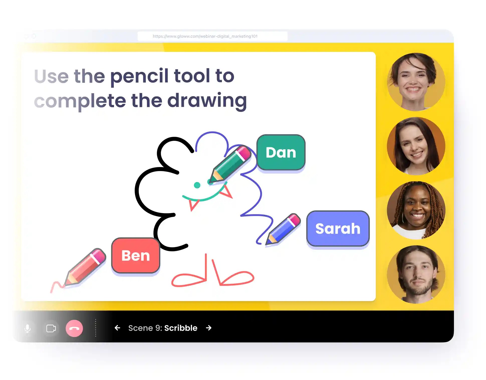 Gloww Interactive Features Gloww