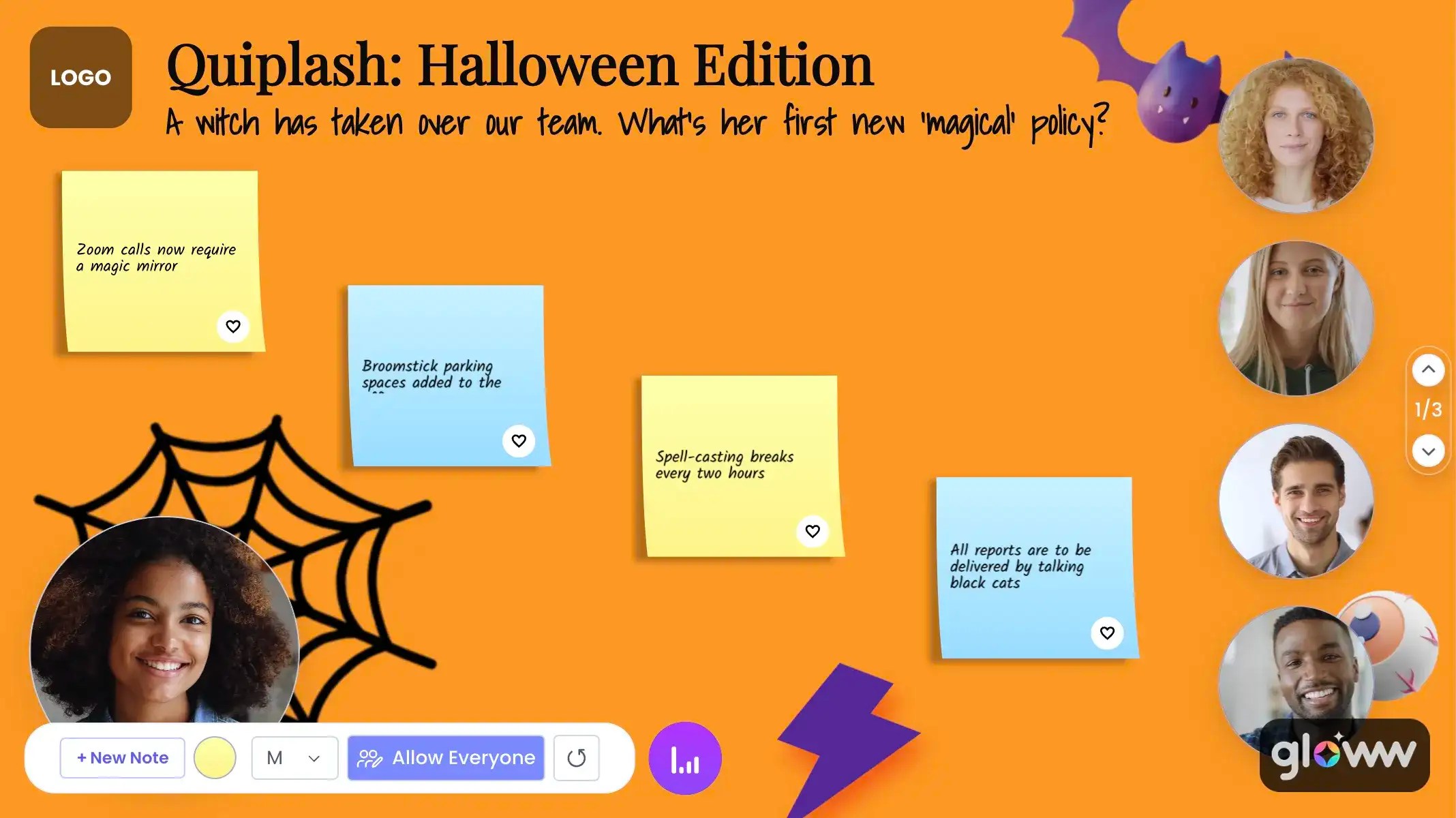Halloween Team Activity Template Orange Gloww