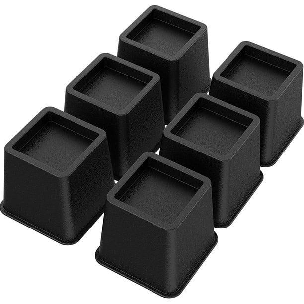 Bed Risers 3 Inch Heavy Duty, Furniture Risers for Bed Frame, Couch, Desk, Chair, Lifts Up to