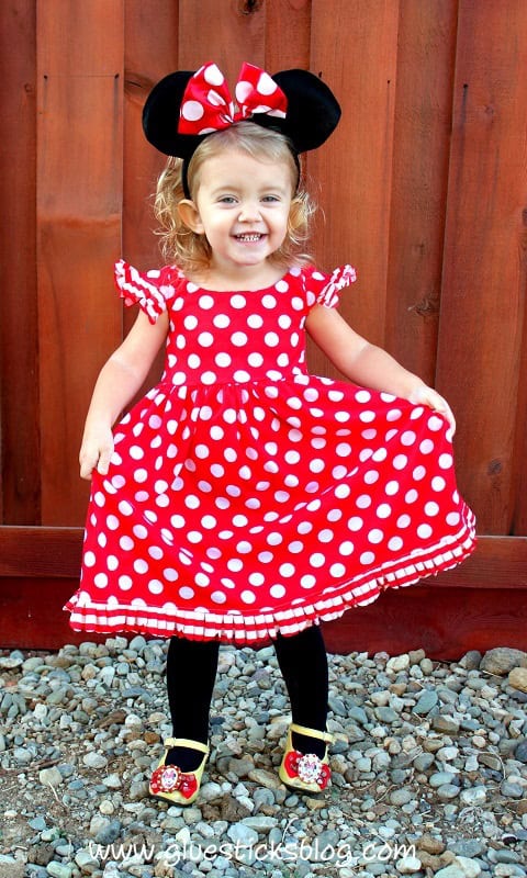 Homemade Minnie Mouse Costume - Gluesticks