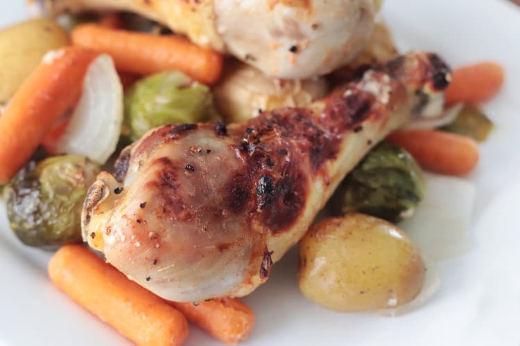 Buttermilk Roasted Chicken Legs Sheet Pan Dinner (Video) Gluesticks Blog