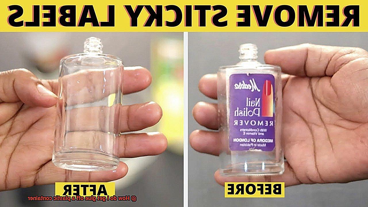 How do I get glue off a plastic container? Glue Things