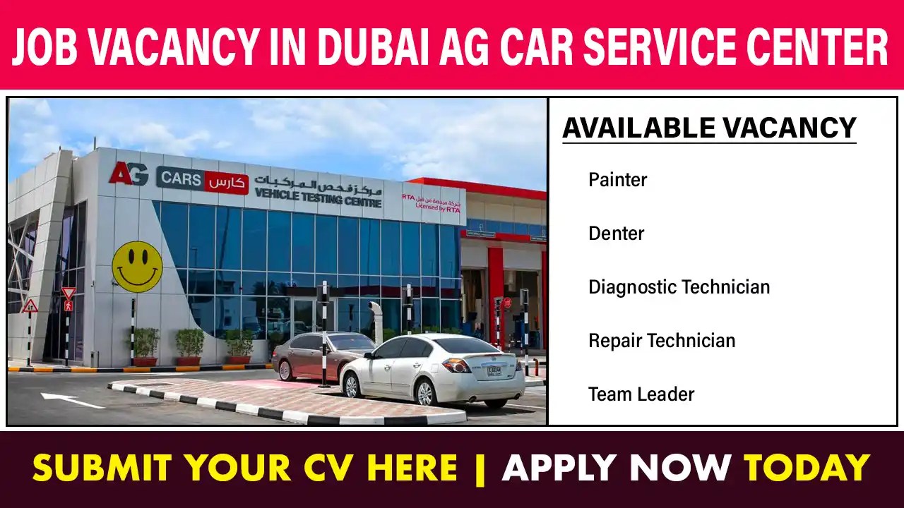 Job Vacancy In Dubai AG Car Service Center AG Car Service Center is