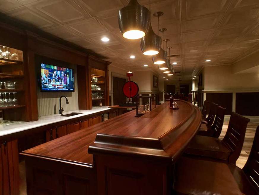 Wood Chicago Bar Rail Synthesis Molding Grothouse