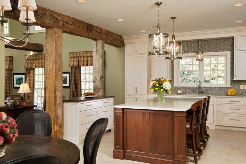 Walnut Countertop Room Divider designed by Eva Andersen