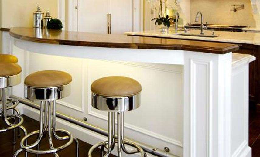 Walnut Wood Kitchen Bar Top in Laguna Hills, California