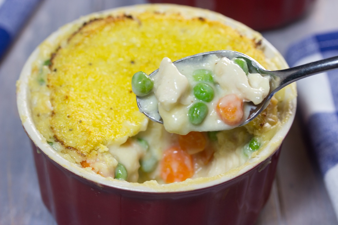 Gluten Free Chicken Pot Pie With Cauliflower Crust