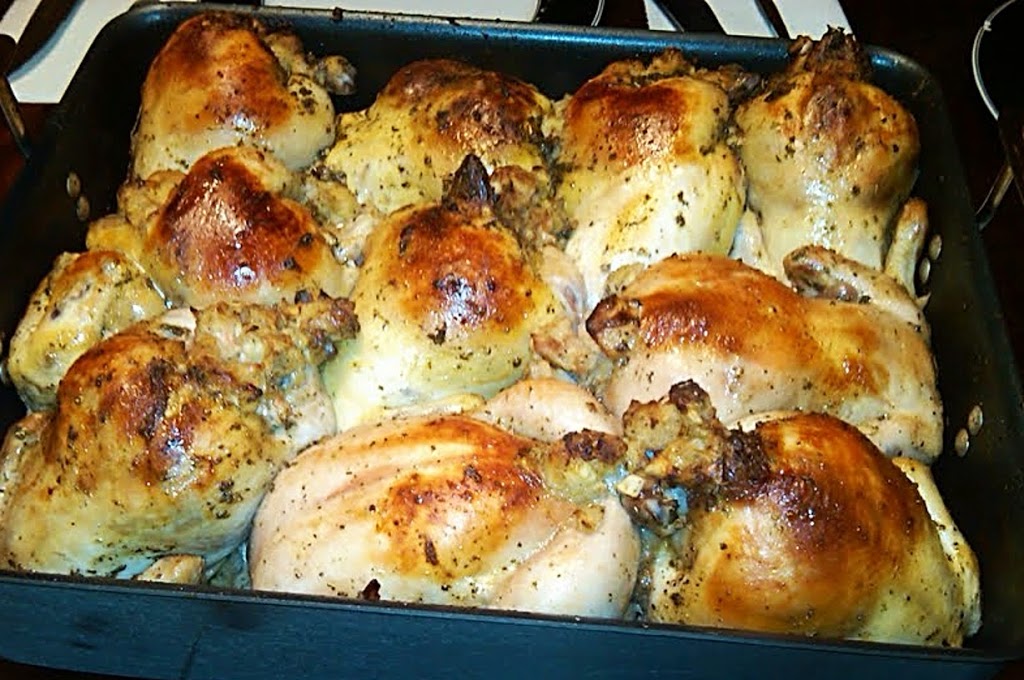 Cornish Game Hens with Apple Stuffing