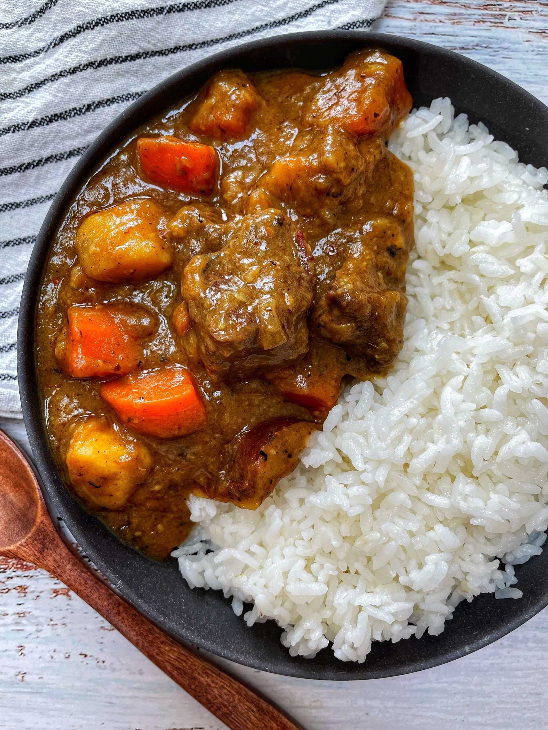 Japanese Beef Curry Rice Inspired by Haikyu!! (gluten free) Gluten