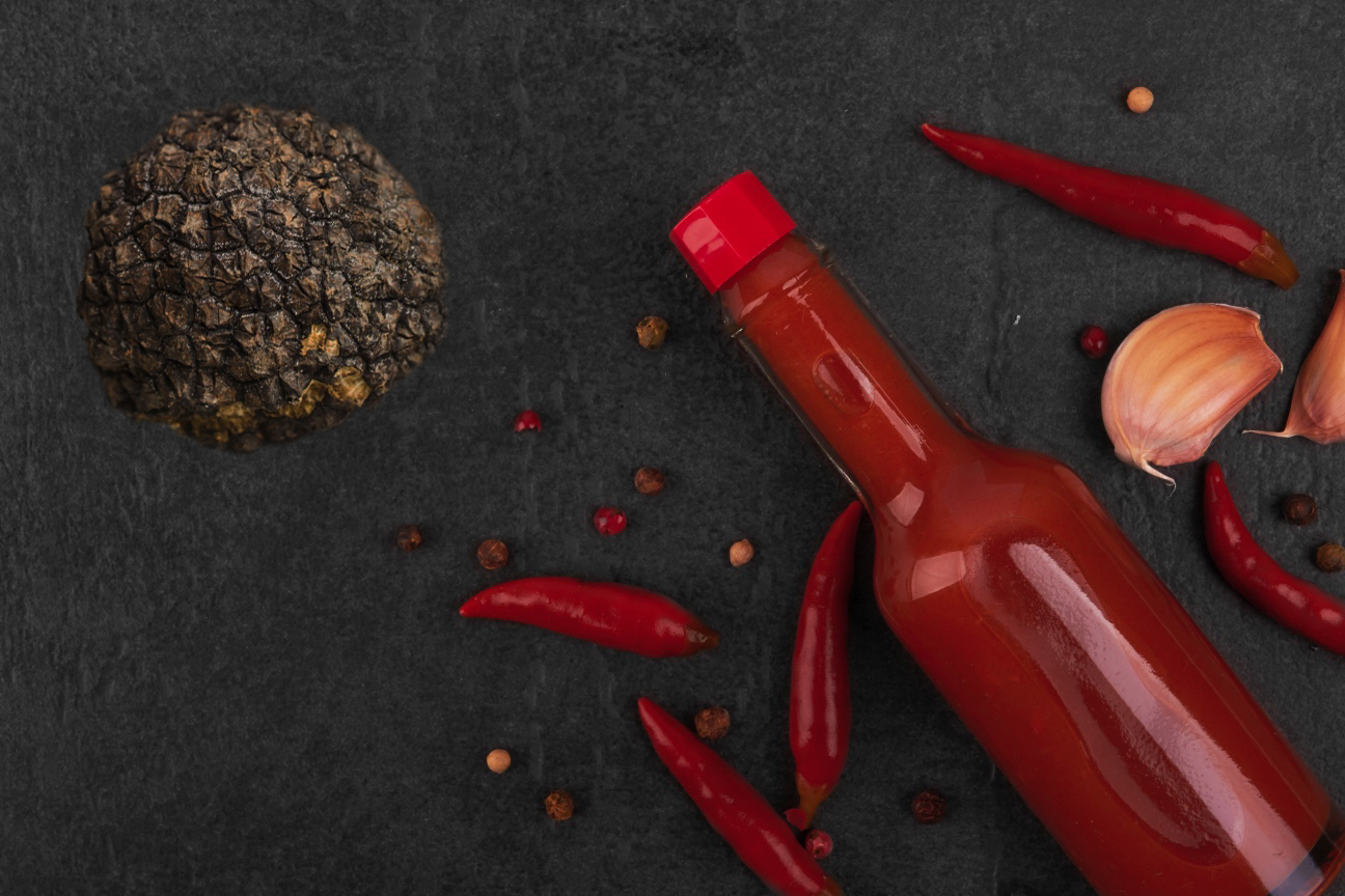 Truffle Hot Sauce a fusion of heat and rich, earthy flavor