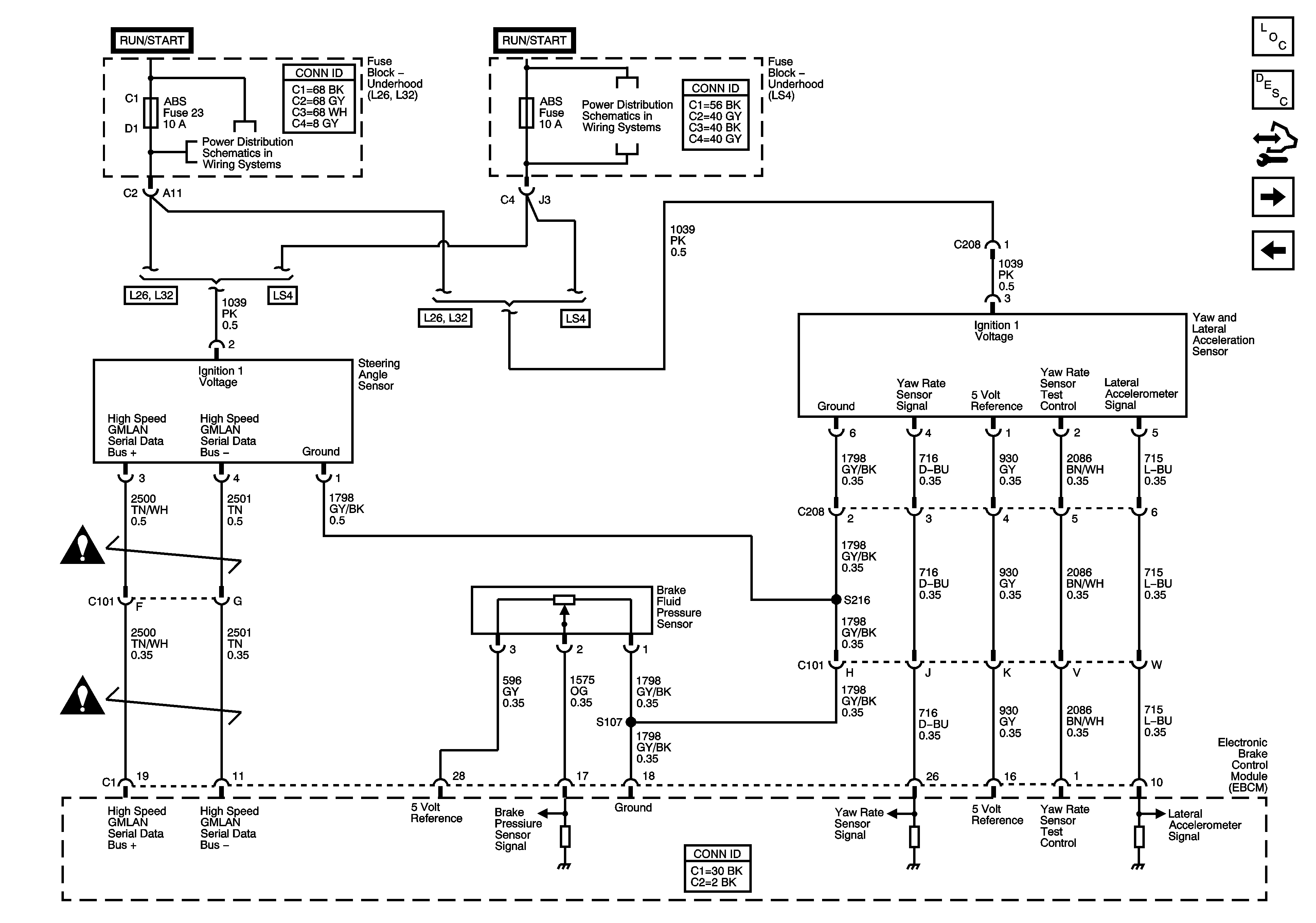 Antilock Brake System Schematics. Pontiac Grand Prix 2005