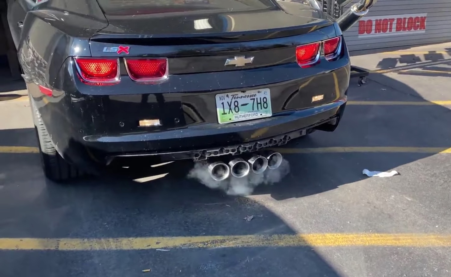 LSXPowered Chevy Camaro Gets C7Style Quad Exhaust Tips GM Authority
