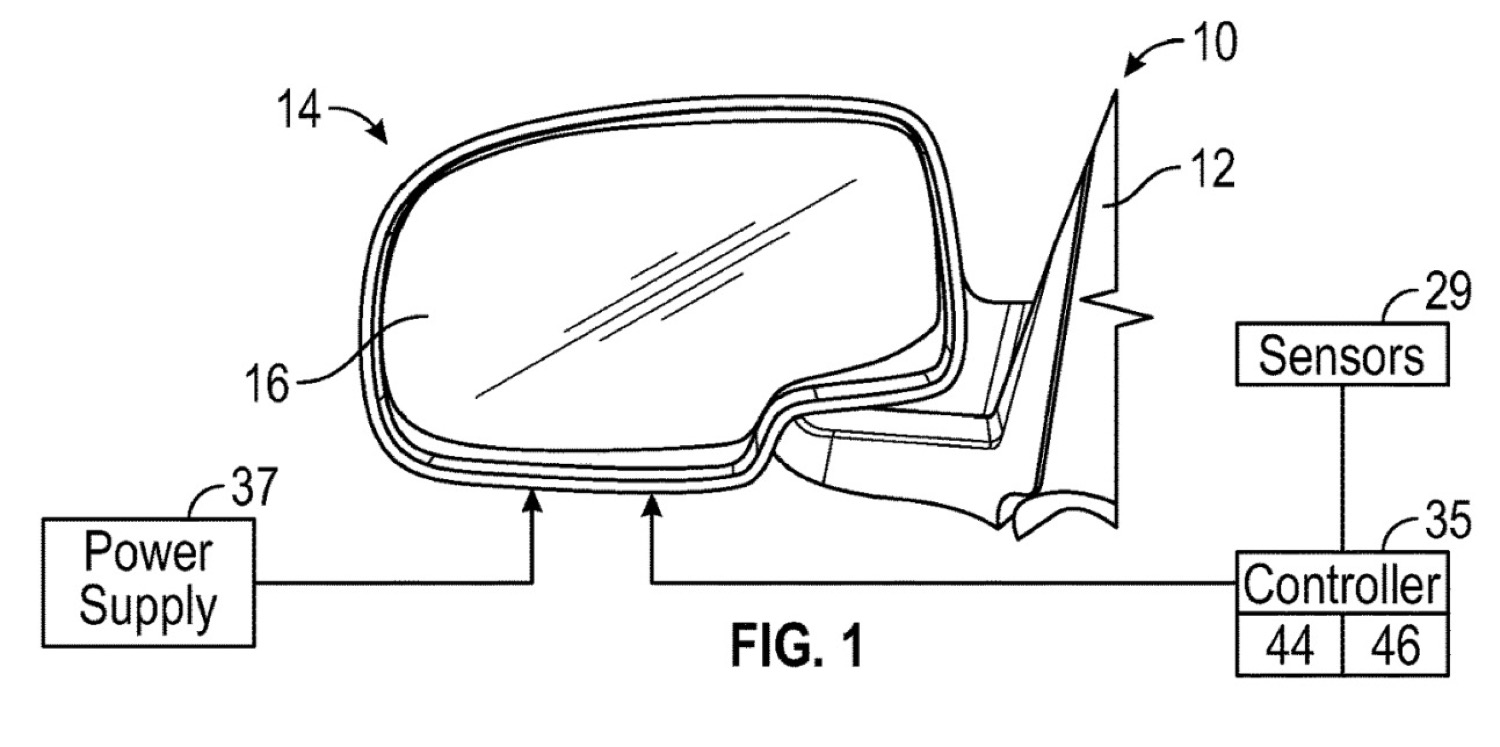 GM Files To Patent Shape Changing Rearview Mirror