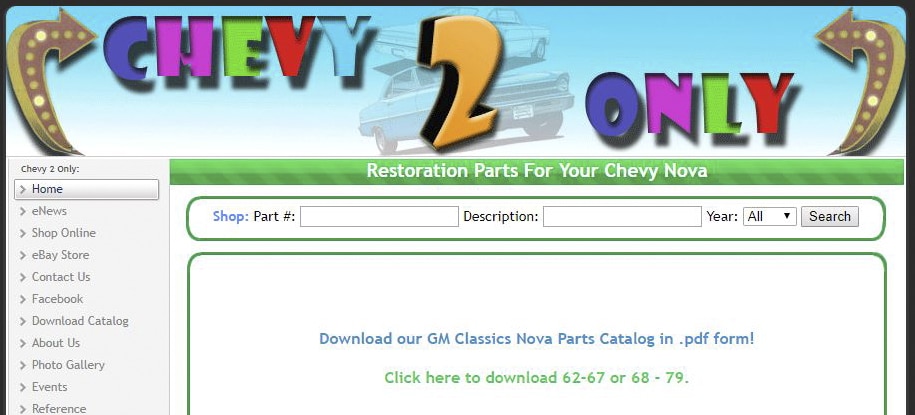 Chevy 2 Only Parts123 | GM Classics
