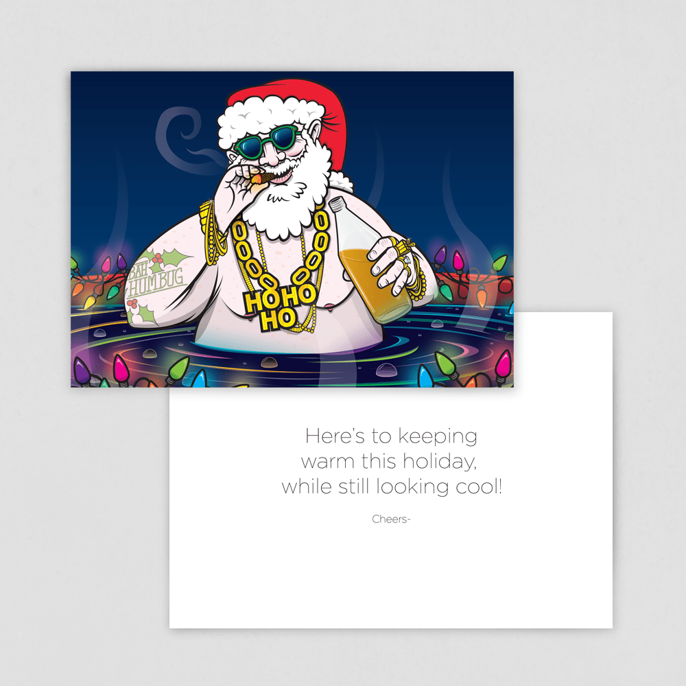 Gangster Christmas Quotes Gangsta Santa Christmas Card Christmas Greeting Cards