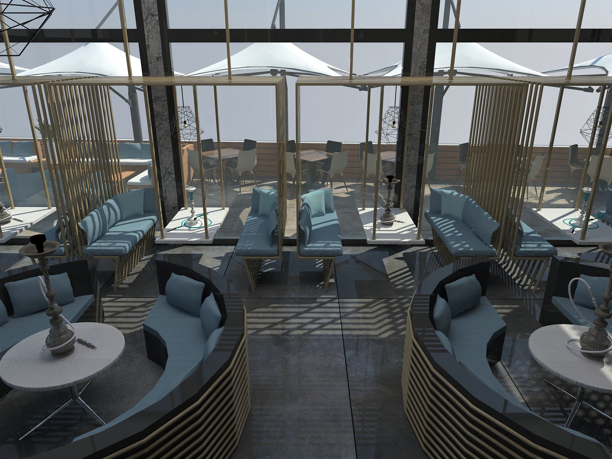 Interior concept for “Shisha bar” GMDesign