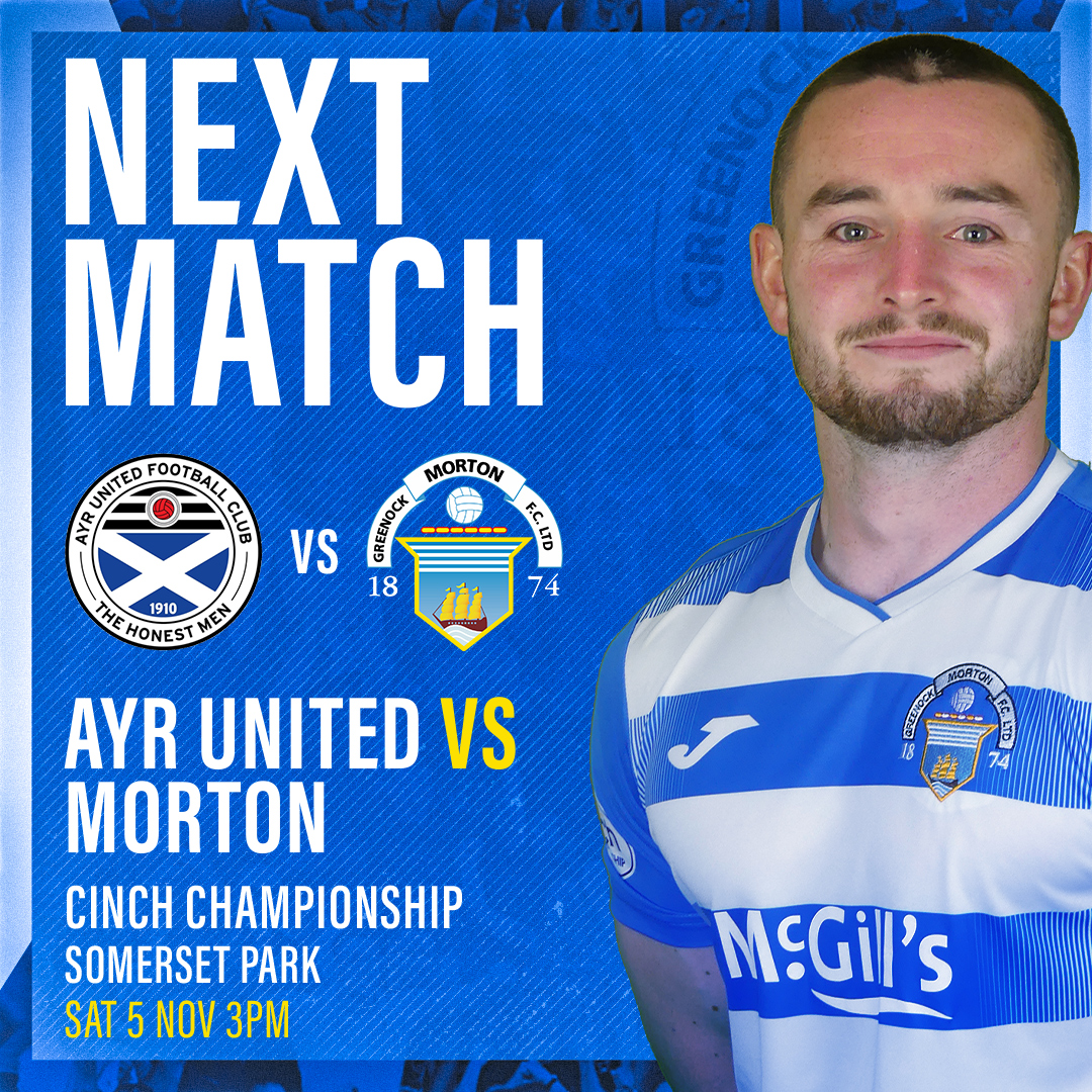 Ayr United vs Morton Ticket Information Greenock Morton FC