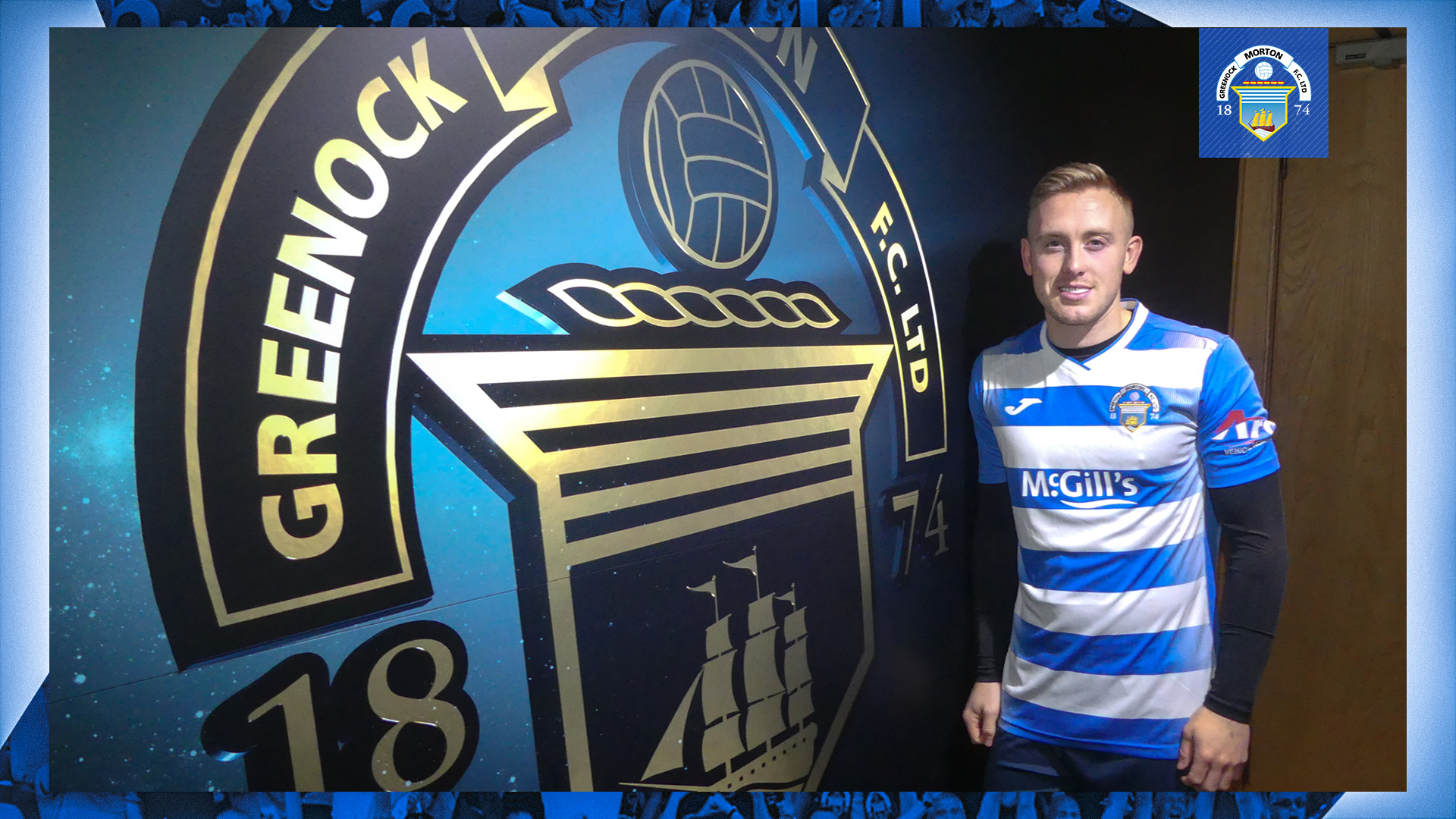 Calvin Miller signs for the Ton Greenock Morton FC