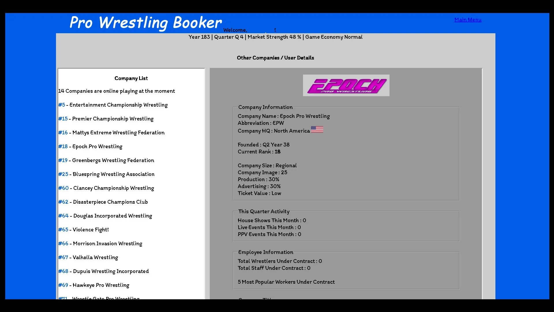 Images Pro Wrestling Booker GM Games Sports General Manager Video