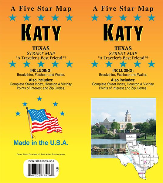 Katy, Texas Street Map GM Johnson Maps