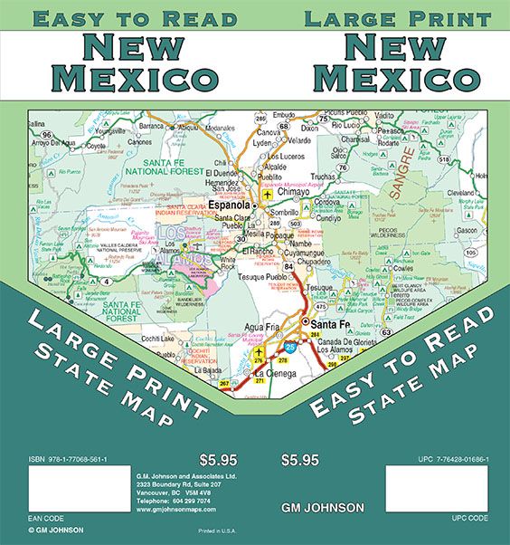 New Mexico Maps Catalogue GM Johnson Maps