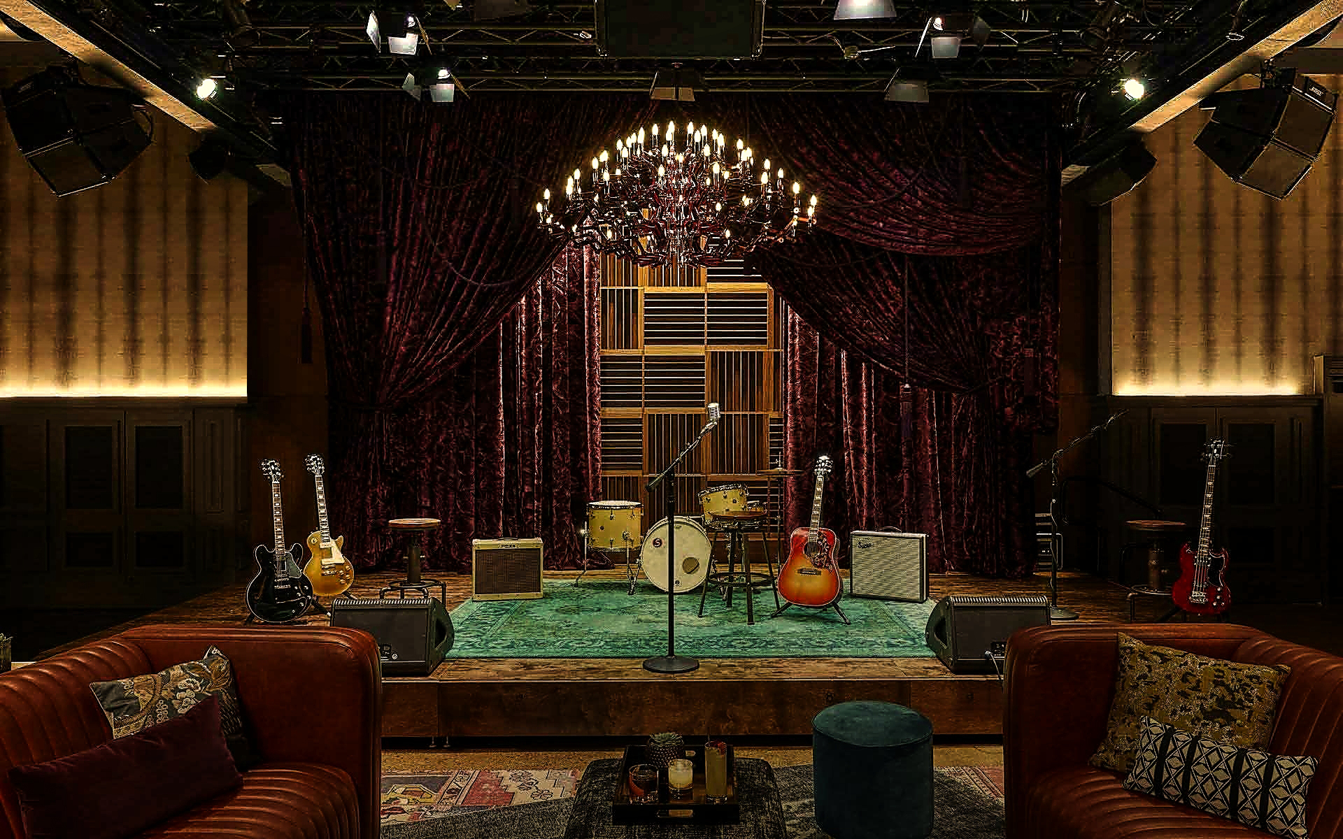 Hutton Hotel Analog Music Venue Granville McAnear Lighting Design