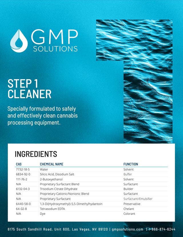 Food Safe Cleaner for Processing Equipment GMP Solutions