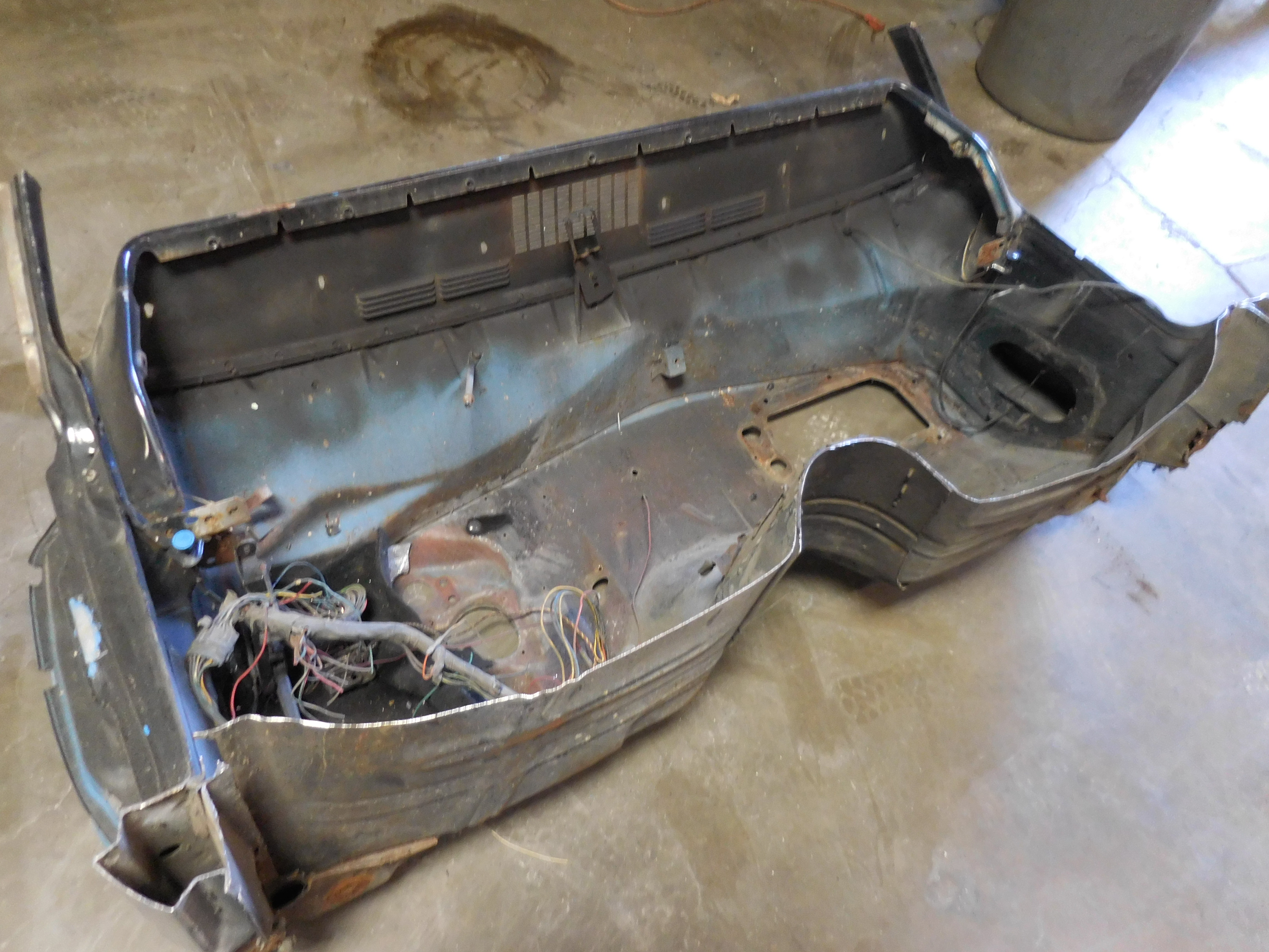 1966 1967 Chevrolet Chevelle El Camino Cowl Firewall Section Non AC