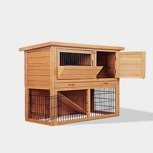 Wholesale Wooden Rabbit Cage pet cage house Size 92cm 060789