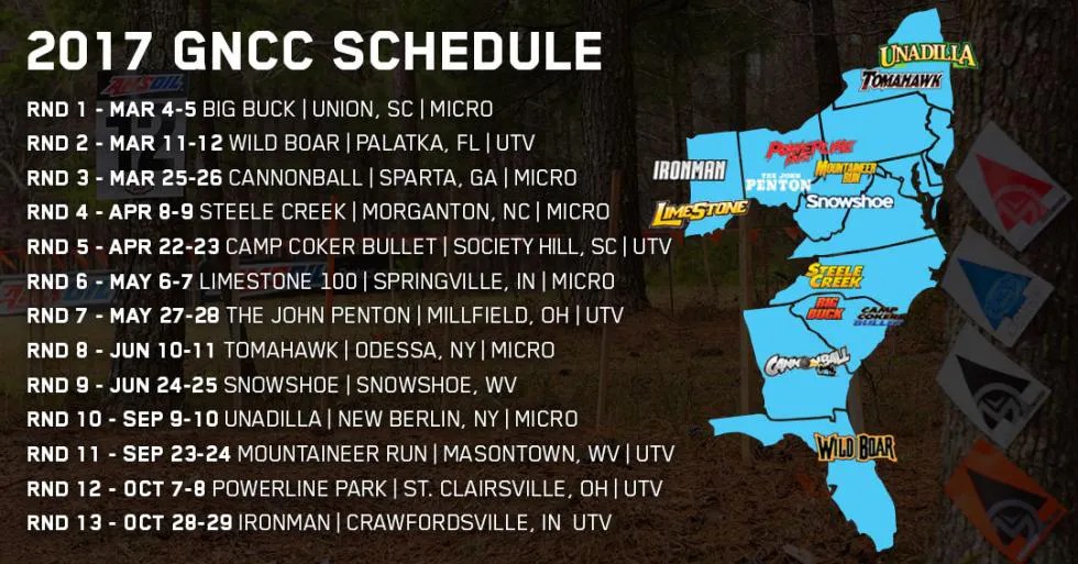 2023 GNCC Racing TV Schedule Racer X