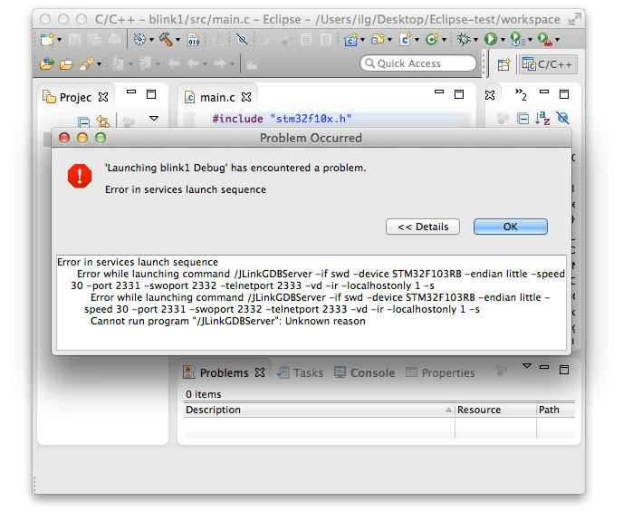 The JLink debugging Eclipse plugin