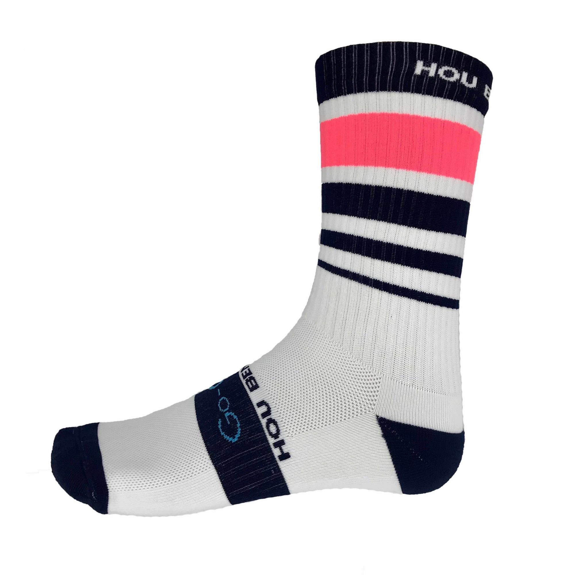 "Hou Bene Hou" White Cycling Socks GoCycle