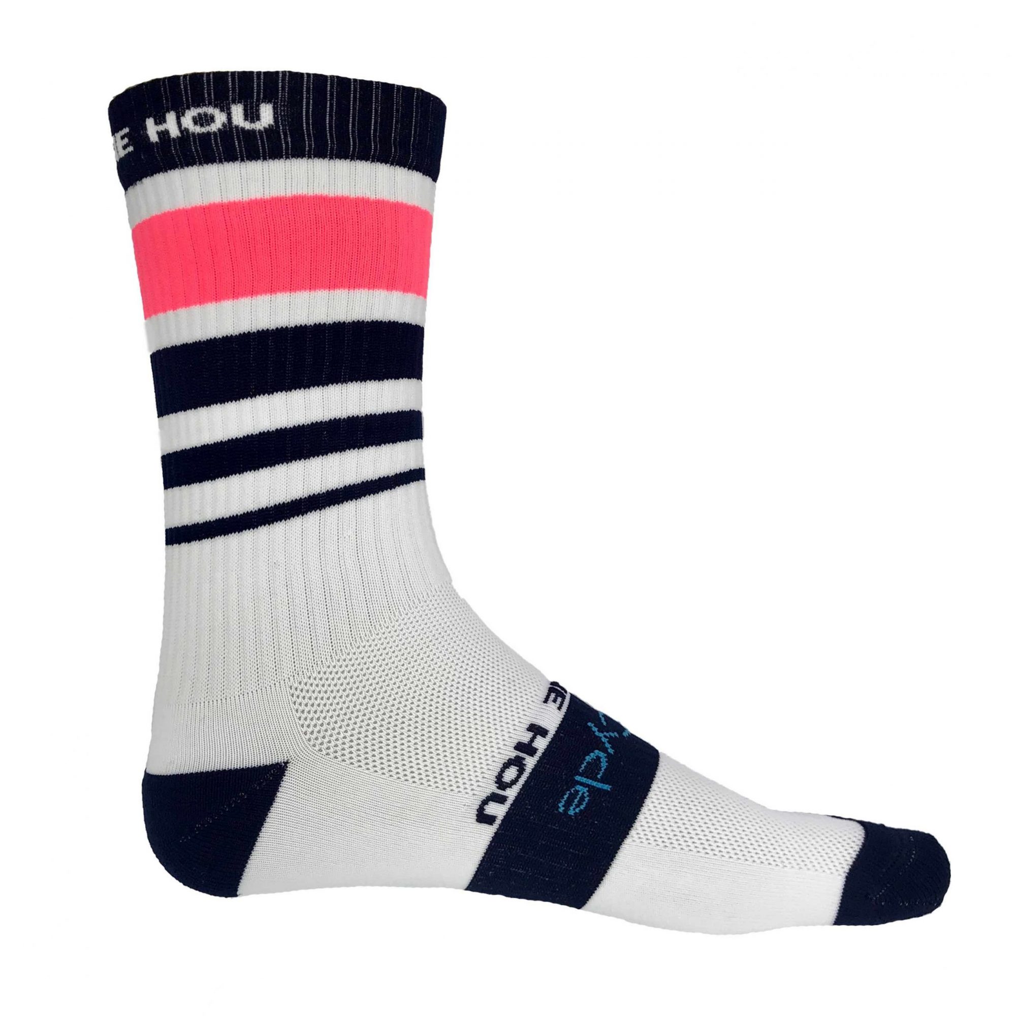 "Hou Bene Hou" White Cycling Socks GoCycle