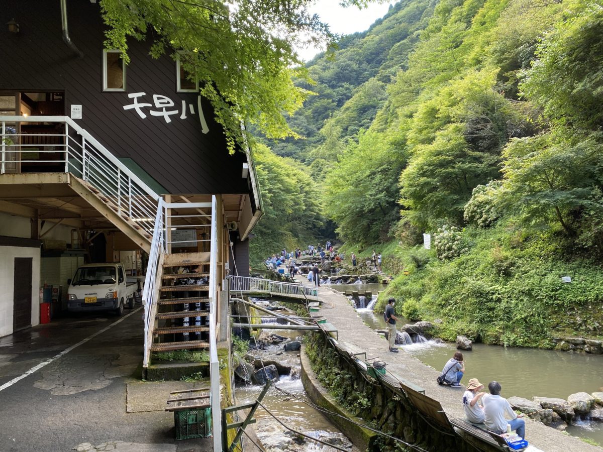 千早川マス釣り場に行ってきた！そんなに混雑してなくて良かったよ。 つりにいく