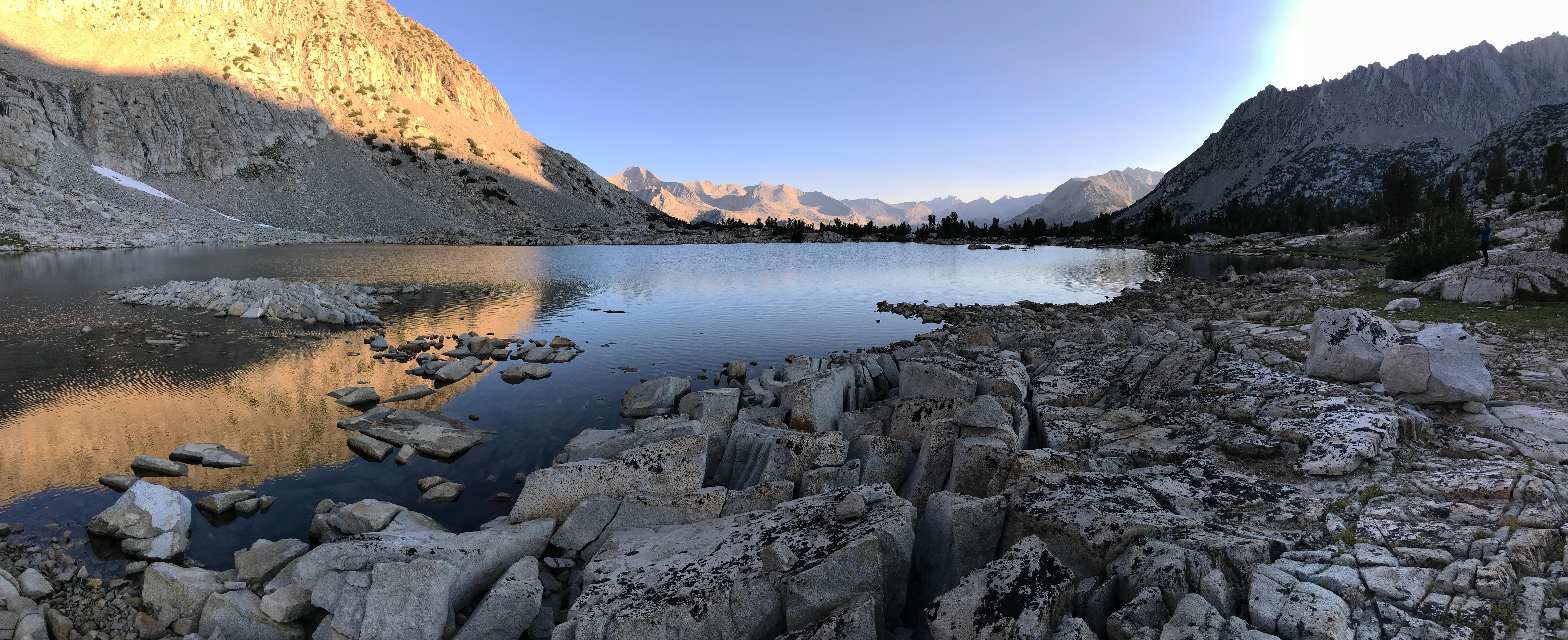 The sun will soon shine on Lake Marjorie