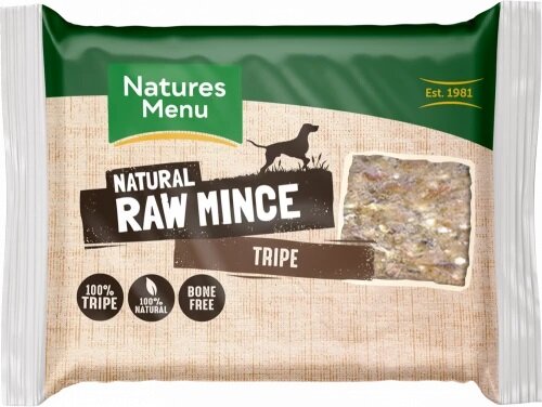 NATURES MENU HOME PREPARE RAW JUST TRIPE RAW MINCE 400G GoRAW