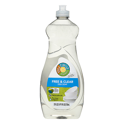 Full Circle Market Free & Clear Dish Soap 25 Oz — UPC 036800443525 — GoUPC