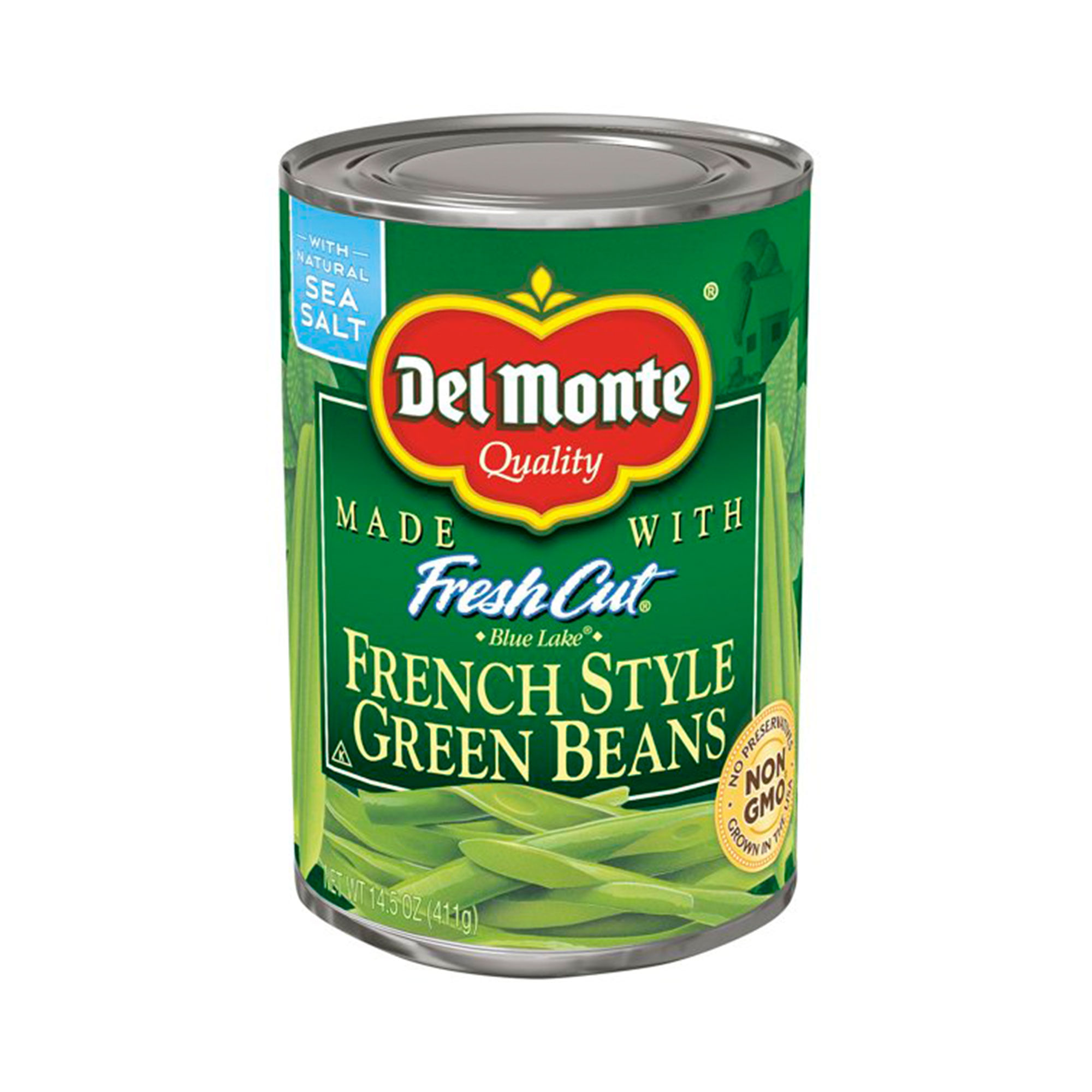 Del Monte Fresh Cut Green Beans, French Style, Blue Lake, No Salt Added — UPC 024000162902 — GoUPC