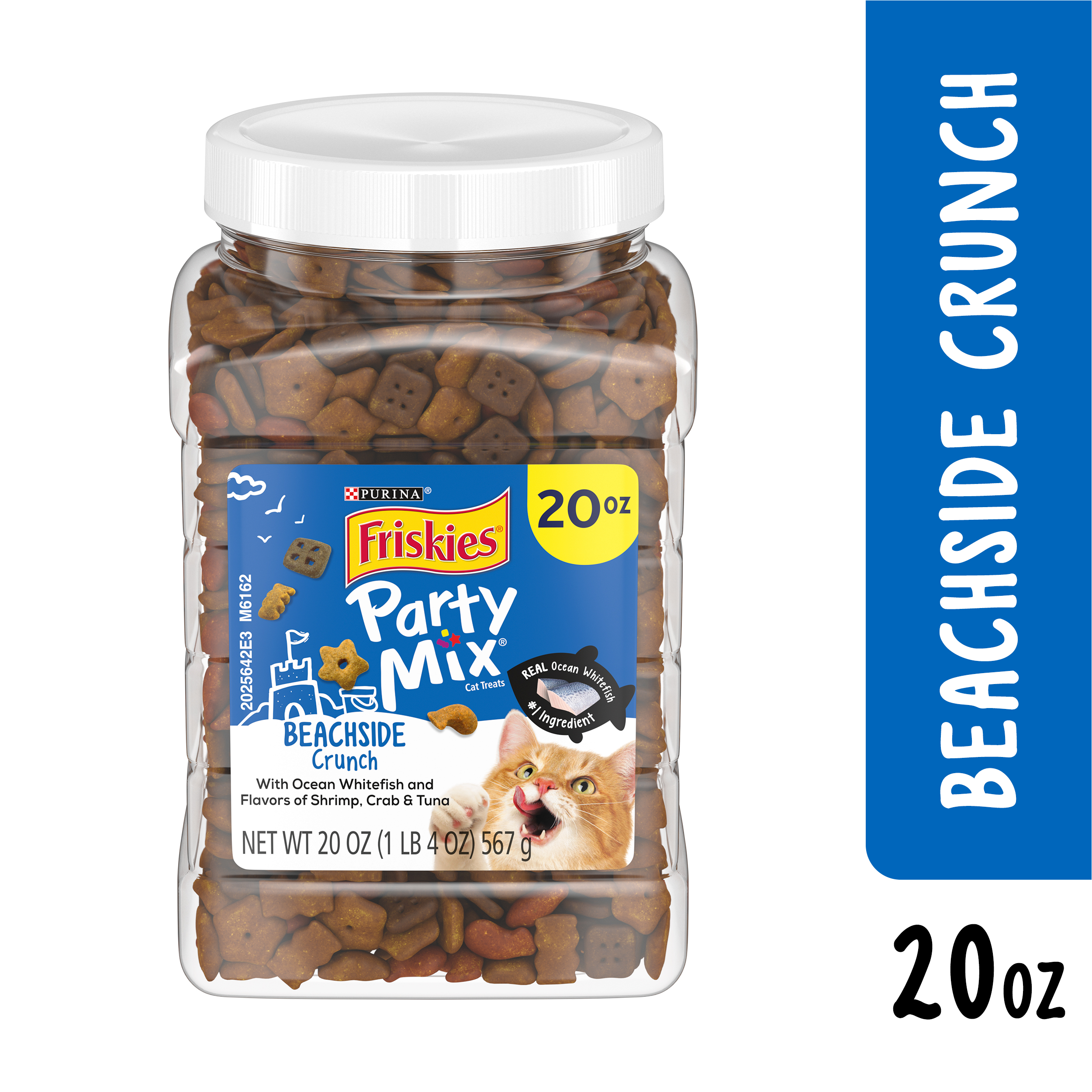 Friskies Purina Made In USA Facilities Cat Treats, Party Mix Beachside